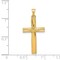 14K Yellow Gold Cross Pendant Charm Religious Jewerly 30mm x 14mm